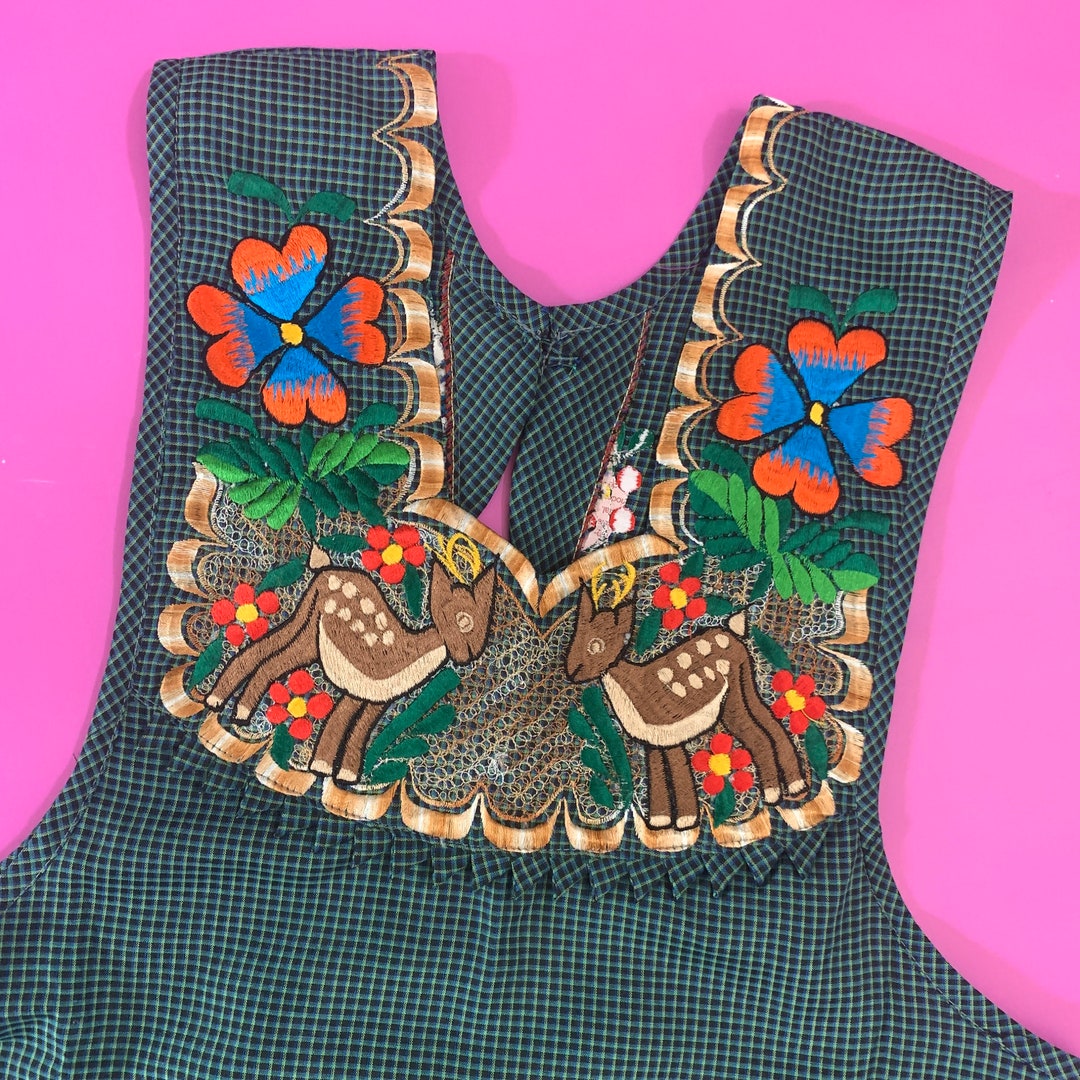 Delantal bordado mexicano para mujer cocina, cocina multicolor -  España