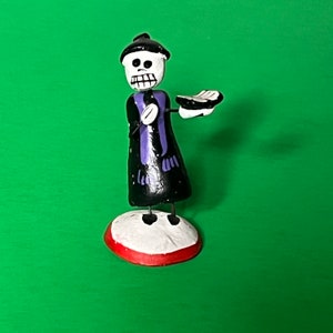 El Cura / Priest Calavera Day of the Dead Decoration SOLD INDIVIDUALLY // Dia de los Muertos Miniatures for Altar