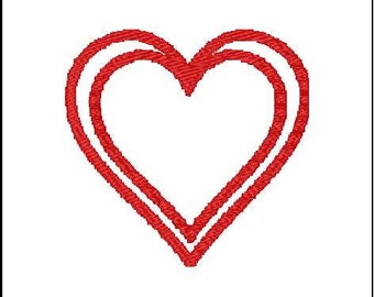 Heart Inside Heart- A Digital File Download for Machine Embroidery