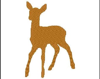 Cervo - Fawn-A Digital File scaricare per ricamo a macchina