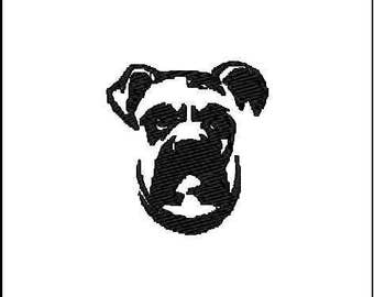 Boxer Dog 1- A Digital File Download for Machine Embroidery