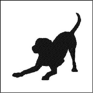 Labrador at Play- A Digital File Download for Machine Embroidery