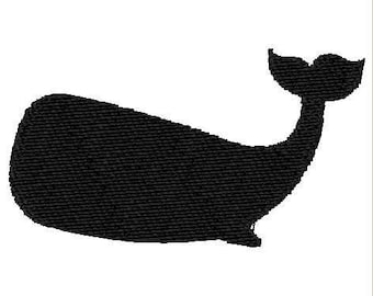Whale con download di coda-An instant file digitali per ricamo a macchina