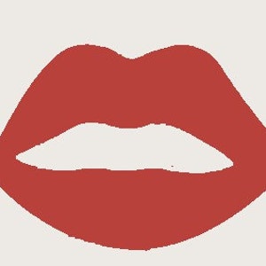 Lips- A digital file download for Machine embroidery