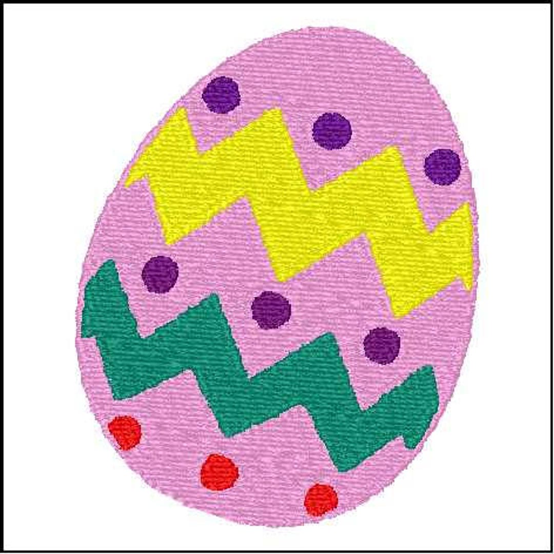 Egghead Designs Easter Egg 1- an Instant Download for Machine Embroidery - Etsy