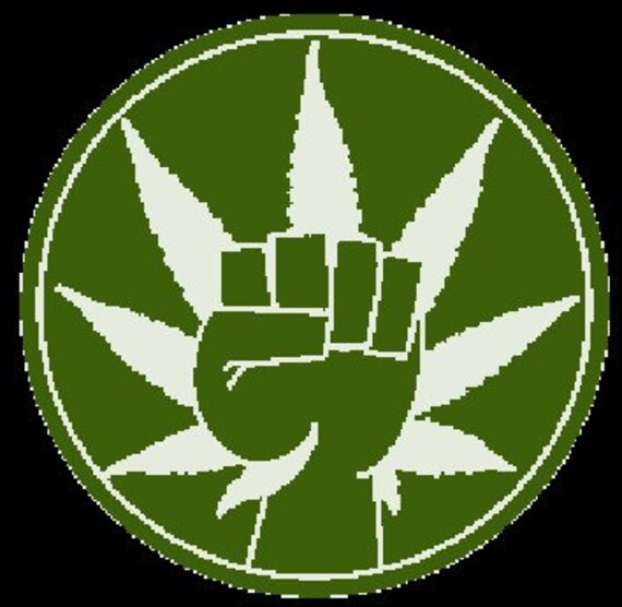 Fist in Front of weed leaf A digital design download for embroidery machines Fist in Front of weed leaf A digital design download for embroidery machines