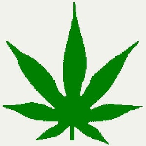 Weed Leaf Design- A digital download file for Applique