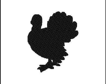 Turchia Silhouette - A digital Download File per ricamo a macchina