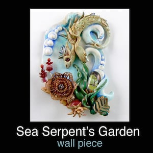Sea Serpent's Garden - tutorial for polymer clay & mixed media