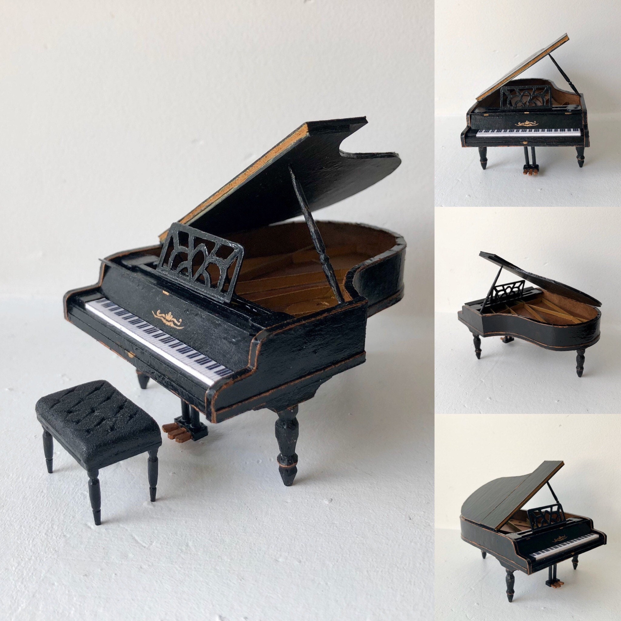 Dollhouse Miniature Piano Handmade or Custom order for Etsy