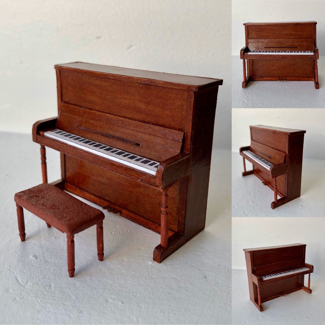 Dollhouse Miniature Piano Handmade or Custom order for Etsy
