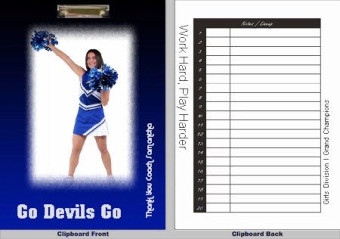 Custom Photo Volleyball Clipboard Etsy