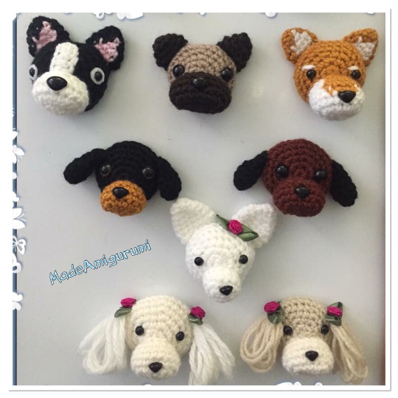 Handmade Crochet Fridge Dogs Etsy