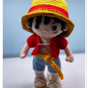 Handmade Amigurumi One Piece Luffy