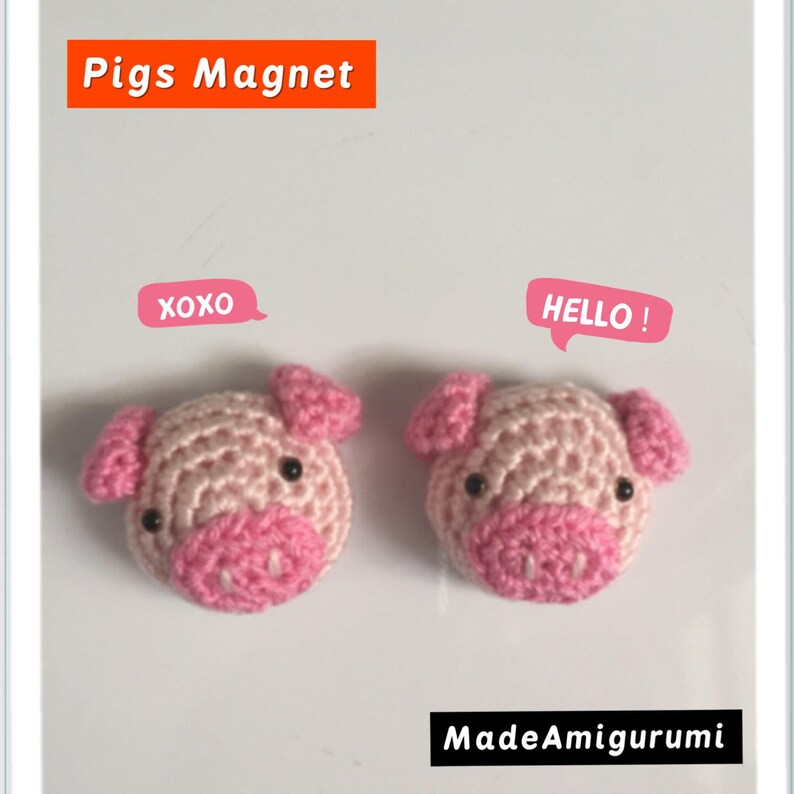 Handmade Crochet Animal Fridge Etsy