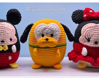Handmade Crochet Mouse Mini Mickey Amigurumi