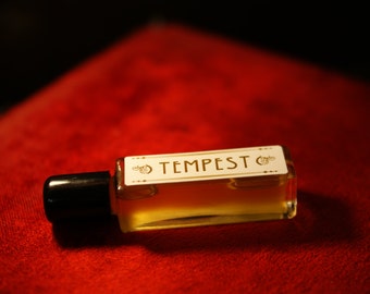 TEMPEST in a Bottle, natural Perfume , unisex perfume, essential oil perfume,  natural and organic perfume oil