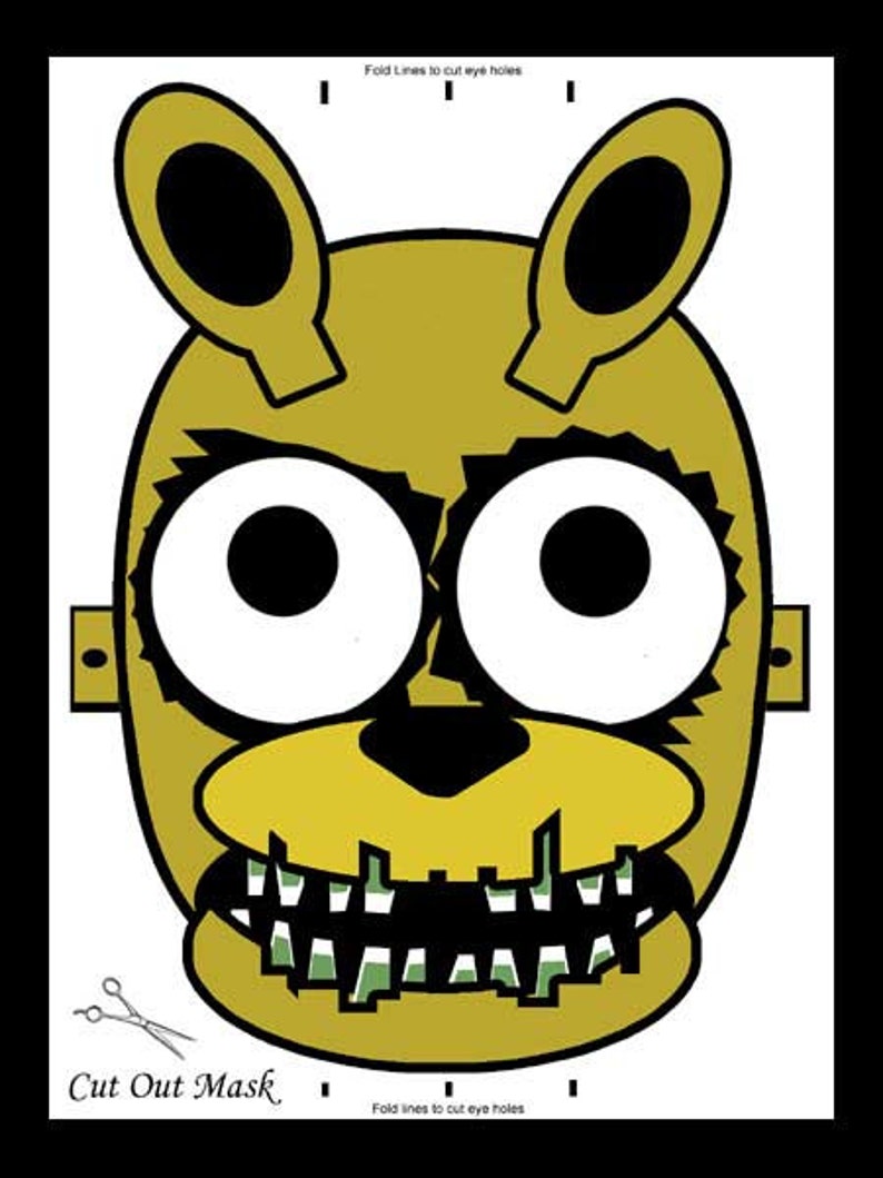 Mask FNAF Party Favors Birthday Parties Halloween Fun | Etsy