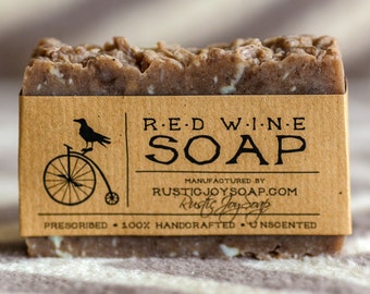 Red Wine Soap gift for her artisan soap wedding favors handmade gift for girlfriend gift for wife gift for women bestfriend gift luxury soap