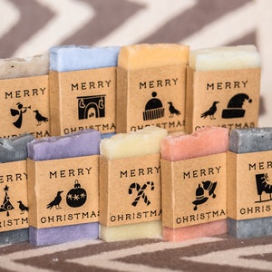 Christmas party office gifts Christmas wedding Happy holidays favor office party Christmas favors party favors Christmas shower scented soap image 3
