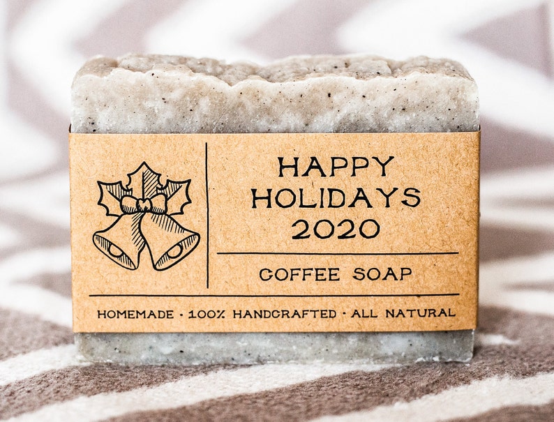 Coffee soap bar Christmas gift coffee favors scrub soap for bestfriend homemade soap vegan soap Holidays present birthday gift natural soap image 4