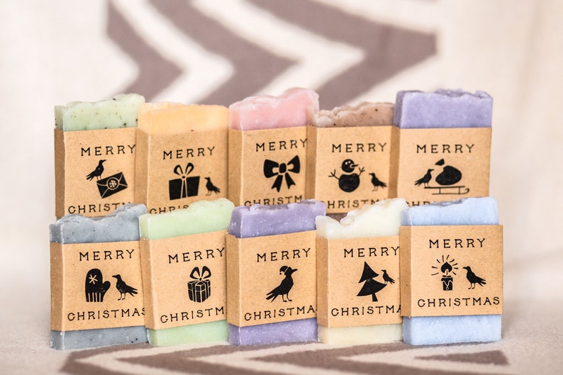 Christmas party office gifts Christmas wedding Happy holidays favor office party Christmas favors party favors Christmas shower scented soap image 2