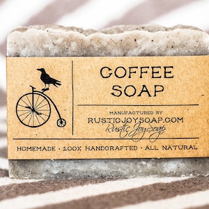 Coffee soap bar Christmas gift coffee favors scrub soap for bestfriend homemade soap vegan soap Holidays present birthday gift natural soap image 1