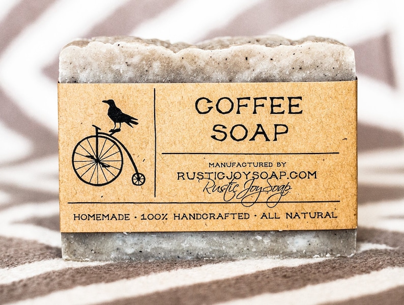 Coffee soap bar Christmas gift coffee favors scrub soap for bestfriend homemade soap vegan soap Holidays present birthday gift natural soap image 1