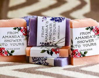 Flower shower favors wedding soap favors spring wedding bridal shower favors greenery shower baby shower favors soap for guest mini soap