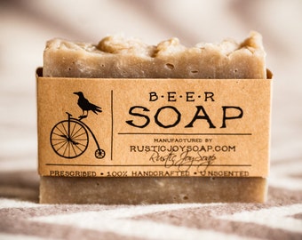 Savon à la bière Cadeau vacances cadeau de savon fait maison pour les hommes cadeaux pour petit ami savon à barbe savon homme savon pour hommes shampooing sec pour hommes cadeau du Père Noël