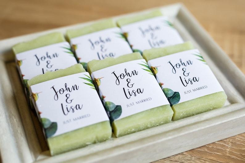 Bridal shower favors from my shower Greenery soap favors personalized soap baby shower soap favors mini soap for guests soap thank you soap image 6