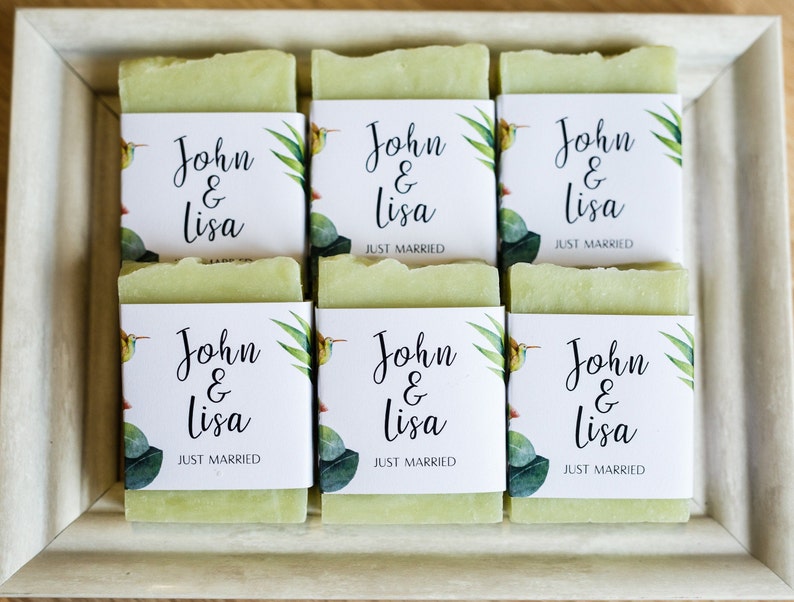 Bridal shower favors from my shower Greenery soap favors personalized soap baby shower soap favors mini soap for guests soap thank you soap image 7