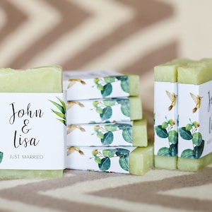 Bridal shower favors from my shower Greenery soap favors personalized soap baby shower soap favors mini soap for guests soap thank you soap image 8