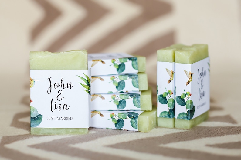 Bridal shower favors from my shower Greenery soap favors personalized soap baby shower soap favors mini soap for guests soap thank you soap image 8