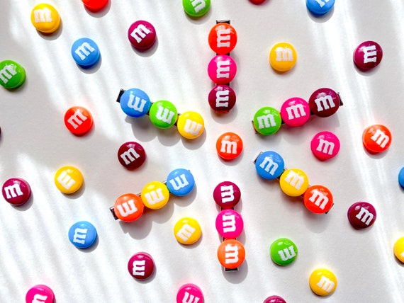 M&M Chocolate Hair Clips/rainbow Candy Hair Clips/candy Hair Clips