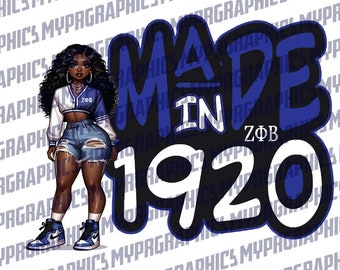 Zeta Phi Beta -  Made in 1920 | Tshirt Design