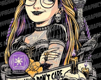 Long Hair Don’t Care - Tangled | Tattooed Princess | png  t-shirt design Digital download, princess