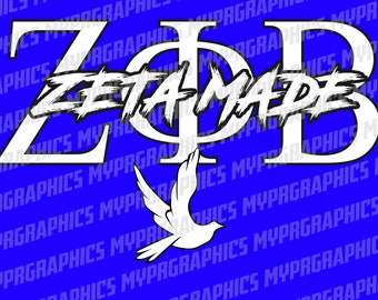 Zeta made white ZPB svg, Zeta Phi Beta Sorority png, sisterhood png, Large Greek Letters png, Digital  (svg, dxf, png, jpg), NPHC