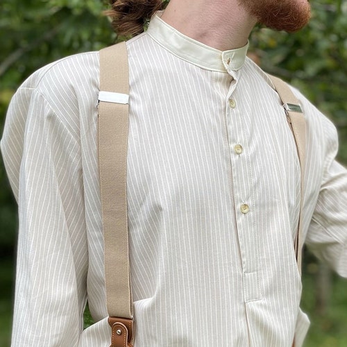 Collarless western shirts clearance