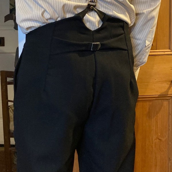 Mens High Waisted Trousers - Etsy