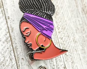 Loc Bun Work ID Badge Reels, Cute Trending Teacher Lanyard, Nurse Retractable Present, Magic ID Holder, Scrubs Appreciation, Juneteenth