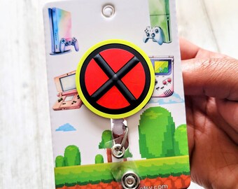 X-Men 3D Logo Superhero Badge Reels, Comic Book 97 Nurse Clip, Cartoon Retractable ID Holder, Wolverine Nostalgia Reels, Charles Xavier