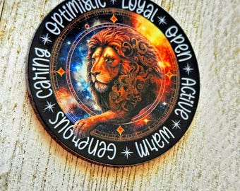 Topper: Leo Zodiac Enamel ID Holder Charm