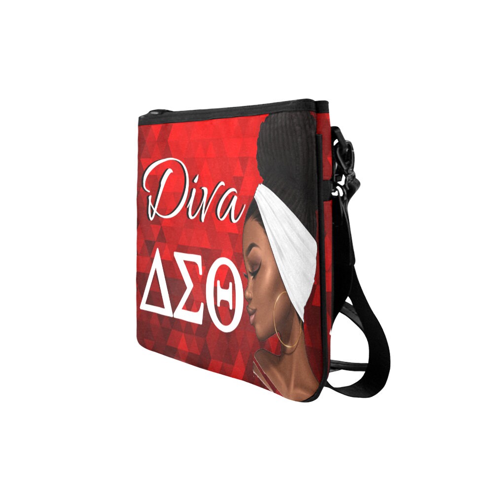 Delta Sigma Theta Sorority, XL Crossbody Bag, Shoulder Carry Bag
