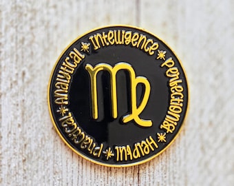 Topper: Virgo Zodiac Enamel ID Holder Charm