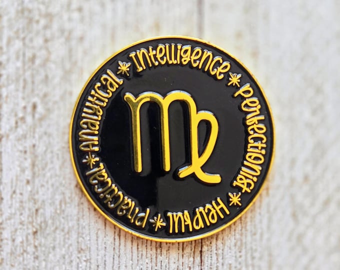 Topper: Virgo Zodiac Enamel ID Holder Charm