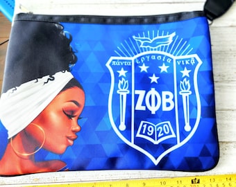 Zeta Phi Beta: Designer Zetaversary Crossbody Purse