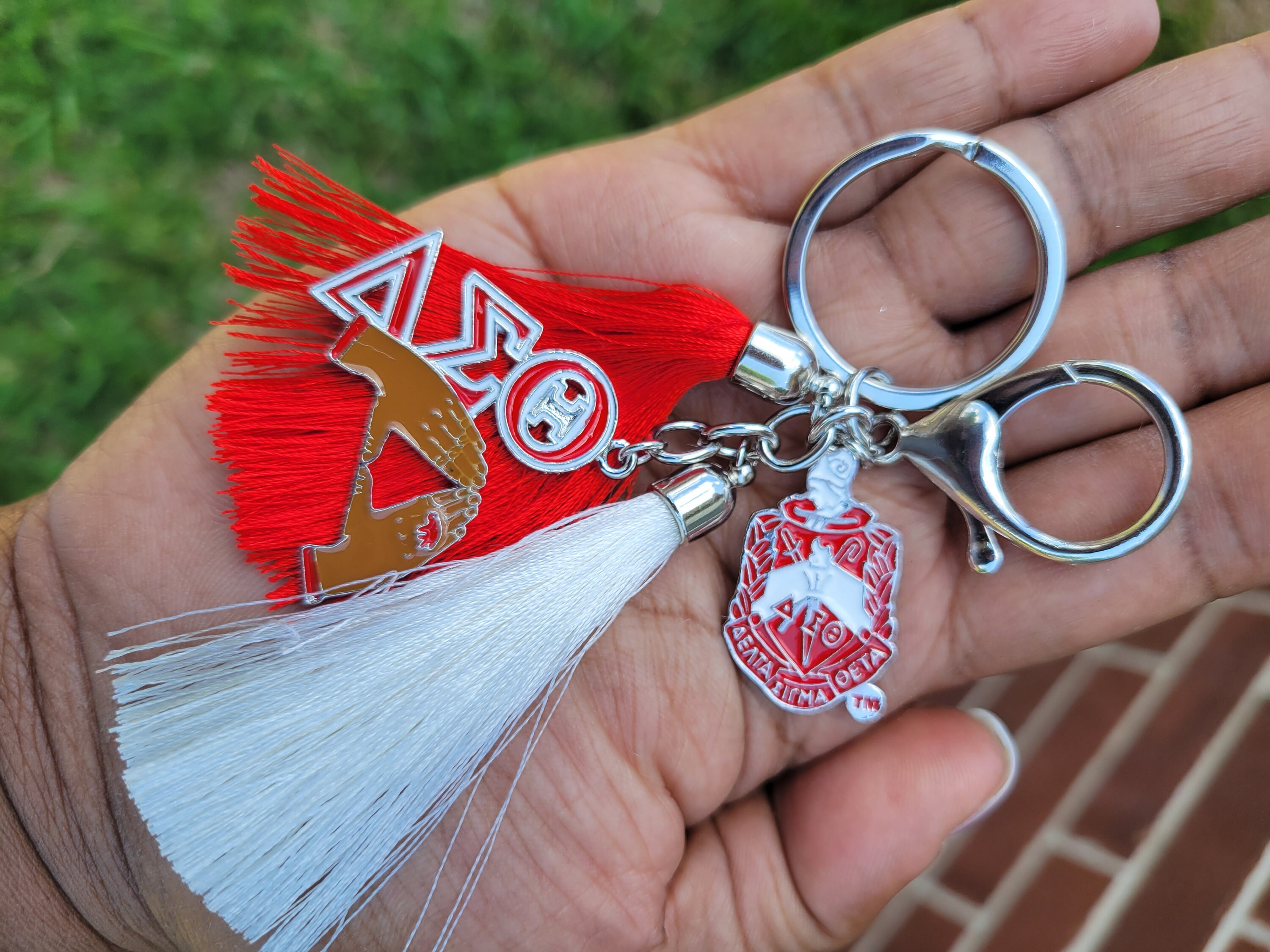 Delta Sigma Theta Tassel Keychain DST Gifts AEO 1913 Howard