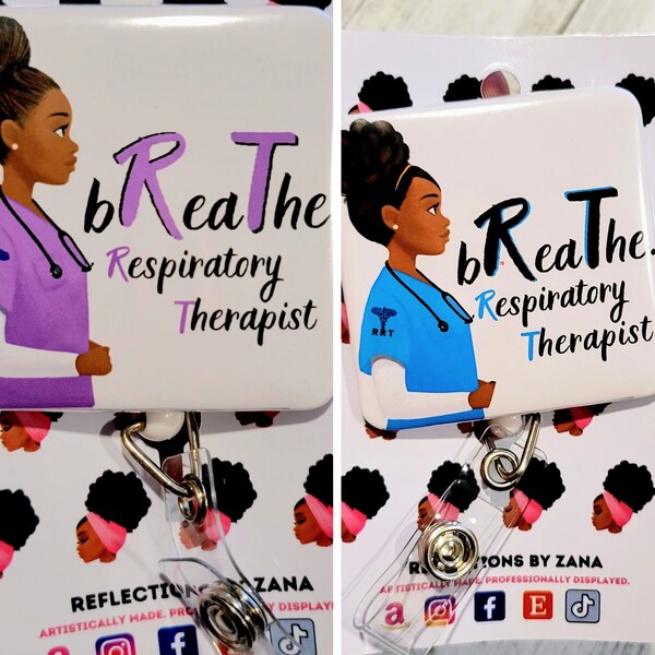 Respiratory Therapist Badge Cards Etsy