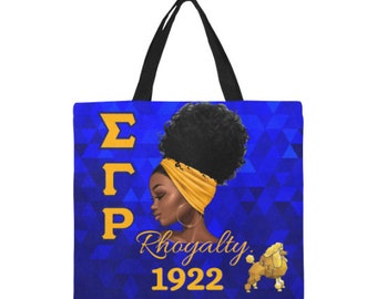 Sigma Gamma Rho Sorority Custom Tote, SGR Sorority Paraphernalia, Rhoer Gifts, Butler University, Sorhor, Rhovember